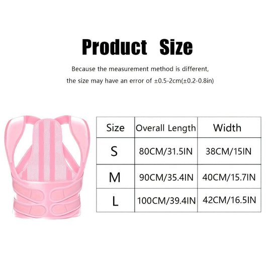 Back Brace Posture Corrector for Unisex Shoulder Straightener Adjustable Full Back Support Upper Hunchback Spine Corrector - My Store
